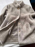 琴莫时尚妈妈冬装外套洋气皮草中老年女气质高贵皮毛一体仿水貂绒大衣 灰白色 XL （建议135-155斤） 实拍图