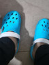 回力 Warrior 凉拖休闲情侣款拖鞋透气户外百搭包头沙滩鞋透气轻便洞洞鞋 049 宝蓝 38 实拍图