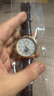商务休闲男士手表皮带简约日月同辉日韩腕表 合金棕色（升级版机芯） 实拍图