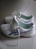 亚瑟士ASICS男鞋缓冲透气跑步鞋运动鞋网面回弹跑鞋GEL-CONTEND 4 白色/蓝色 44.5 实拍图