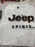JEEP SPIRIT吉普短袖T恤男polo半袖新款男士夏季t恤衫商务休闲翻领上衣体恤纯 T118 白色 4XL (170-190斤) 实拍图