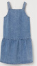 H&M女装连衣裙夏季方领露背设计直筒牛仔吊带短裙0967079 牛仔蓝 160/84 晒单实拍图