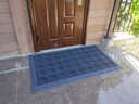 奢帝室外地垫进门垫酒店大门口入户外拼接防滑脚垫台阶塑料防水防晒 单刷灰色（实心加粗加密） 120*240CM（四周含边+送安装锤） 实拍图