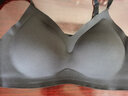 雅鹿无痕乳胶内衣女士无钢圈小胸聚拢调整型少女学生美背文胸罩 黑色 L （建议110-120斤 80CD&85ABC） 实拍图