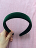 左欧宽边黑色洗脸发卡发箍女成人韩版网红复古气质头箍日常佩戴女发饰 墨绿色 实拍图
