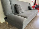 骁诺沙发客厅折叠沙发床两用小户型简易出租房布艺沙发卧室懒人沙发 抹茶绿【加宽加厚海绵】 2.0米四人位+俩抱枕 实拍图