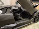比美高合金车模1：18兰博基尼 雷文顿 LP770静态仿真合金汽车模型 比美高雷文顿哑灰色 实拍图