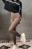 瑞菲璐鲨鱼裤女夏季芭比裤紧身长裤高腰显瘦侧口袋春夏外穿运动瑜伽裤 咖色 XL(120-150斤) 晒单实拍图