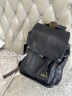 罗梅达尔（Rommedal）优质牛皮双肩包男士时尚大容量背包新款休闲旅行书包 黑色(升级充电款) 晒单实拍图