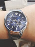 安普里奥·阿玛尼（Emporio Armani） 手表男多功能商务情人节生日礼物送男友防水电子石英男表 蓝盘钢带 AR2448 实拍图