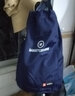 畅印 简易束口袋抽绳系带双肩背包女舞蹈队韩版简约百搭折叠休闲包 深蓝色 实拍图
