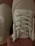人本帆布鞋男女丑萌厚底板鞋子百搭粗鞋带大头鞋091米色38 实拍图