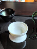 苏氏陶瓷（SUSHI CERAMICS）茶漏羊脂玉全白瓷一体茶滤网滤茶器创意茶隔功夫茶具配件 实拍图
