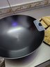 洽硕陆川铸铁生铁炒菜锅不粘锅炒锅无涂层少油烟大双耳圆底铁锅燃气灶 40cm加厚铸铁炒锅(无盖） 实拍图