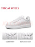 THOM WILLS内增高小白鞋男trainer鞋冬季新款透气休闲百搭经典白色板鞋厚底 四季款G862(织物内里) 42 /8码 实拍图