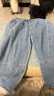 嘟嘟家男童牛仔裤春装潮儿童洋气裤子春季宝宝休闲裤女童时尚百搭长vip 浅牛仔蓝 110 实拍图