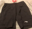 李宁（LI-NING）短裤男夏季速干冰丝透气宽松休闲运动裤子跑步健身美式篮球五分裤 灰色-棉质【拉链口袋】 M /170 (105-125斤) 实拍图