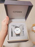 西铁城（CITIZEN）手表男 光动能蓝盘不锈钢表带经典商务休闲黑武士腕表 情人节礼物 AO9000-06B【小蓝针】 实拍图