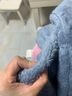 浪莎珊瑚绒睡衣女秋冬季加绒加厚睡袍长款法兰绒家居服套装 浅青色XXL 实拍图