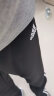 阿迪达斯 （adidas）运动裤子男春季宽松透气弹力直筒裤运动休闲裤 黑白直筒裤 L  晒单实拍图