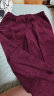 友家坊灯芯绒裤子女妈妈春秋款灯芯绒女裤松紧高腰直筒休闲裤老年条绒裤 酒红色单裤 5XL 建议体重151-165斤 实拍图