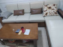 丽巢 实木沙发客厅现代简约家具木质大小户型转角沙发冬夏两用25 四人位+贵妃+茶几 实拍图