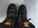 戈耐冬季加绒保暖马丁靴男士真皮防滑内增高帮皮鞋男鞋子雪地靴子男靴 黑色 头层牛皮【增高+羊毛混绒】 40 码(250mm) 实拍图