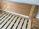 沃尔福 【现货闪发】床 橡胶木实木床简约单人床卧室家具北欧主卧双人床 原木色+5cm椰棕床垫+床头柜*1 1800mm*2000mm 实拍图