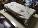 乐唯仕 高端欧式餐桌桌布高档台布奢华长方形茶几桌布布艺轻奢高级感正方形餐桌垫客厅家用西餐桌子垫子定制 洛丽塔-米 110*110cm(小盖巾/方形茶几布) 实拍图