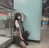 amber heey纯欲黑丝jk制服夏裙正套装全套甜美格裙学院风半身裙学姐百褶裙女 碳灰+短袖衬衫+领带+黑丝 M 实拍图