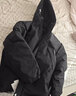 NASA GOOD官方外套男士羽绒服2023新款冬季加厚防寒短款衣服男装连帽加大码 黑色 3XL（建议180-200斤） 实拍图