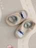 贝瑞加（Babyprints）儿童学步袜2双宝宝软底地板袜室内早教袜套防滑保暖 绿卡其L 实拍图