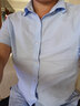 七匹狼短袖衬衫夏季男士抗菌免烫时尚轻商务休闲英伦衬衣男装男上衣 803(本白)1D1F30503705 XL 175/92A 实拍图