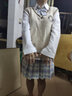 圣洛锋 原创JK制服百褶裙女银线格裙套装全套少女学生日系学院风 绿野仙踪（42CM长袖套装） M 腰围（64-68） 实拍图