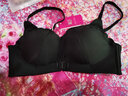 KJ前扣文胸无钢圈小胸聚拢上托内衣女性感无痕胸罩一片式文胸套装女 黑色套装 36/80AB通用杯 实拍图