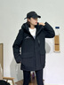 波司登（BOSIDENG）极寒羽绒服第五代升级新国标90鹅绒男女同款机能保暖外套 黑色8056 M 165/88A 体重约120斤以内 实拍图