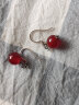 石头记（istone）往日情怀 红玛瑙耳钉玛瑙耳环新中式生日礼物送女友 A款（圆珠8mm） 404101212 晒单实拍图