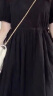 汐菡（XIHAN）法式连衣裙新款2024夏季女裙子夏天黑色显瘦女神范气质款衣服长裙 黑色 均码 实拍图