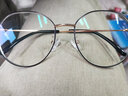 帕娜美菈（PANOLIMCERA）【顺丰发货】防辐射眼镜防蓝光近视超轻多边形护眼男显瘦女素颜镜 黑金色 【 防辐射 防蓝光】1.56非球面 实拍图