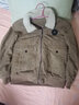 啄木鸟 夹克男士外套加绒加厚灯芯绒秋冬季新款羊羔毛外套宽松 HL-YT-A350-A2122卡其色 L (100斤-120斤) 实拍图