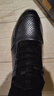 老人头（LAORENTOU）男鞋头层牛皮男单鞋防滑运动鞋男士休闲皮鞋 A90147 黑镂空 44  实拍图