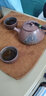 觅陶钦州坭兴陶手工线刻品茗杯喝茶杯茶具配件壶绳茶漏养壶笔壶垫茶巾 茶巾布 实拍图