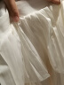 宝格妍蛋糕半身裙女白色高腰a字短裙2024年夏季新款裙小个子百褶裙子 白色 弹力均码（带安全裤） 晒单实拍图