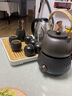古德窑 煮茶壶陶瓷煮茶器套装家用电陶炉泡茶壶白茶普洱黑陶提梁壶干烧 富贵壶+帝依+圆融杯茶字六君茶盘 实拍图