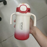 恩尼诺宝宝保温水杯陶瓷内胆儿童吸管杯保温婴幼儿保温奶瓶幼儿园上学 海曼红 360ml 实拍图