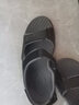 斯凯奇（Skechers）男鞋魔术贴凉鞋运动休闲户外鞋简约露趾沙滩鞋子防滑拖鞋 黑色/BLK 45 实拍图