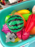 欣格过家家仿真儿童玩具蔬菜水果切切乐厨房做饭果蔬男孩女孩玩具套装27件套手提菜篮礼盒3-6岁宝宝生日礼物 实拍图