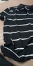 阿迪达斯（adidas）男装POLO衫 25夏季新款高尔夫运动服棉质舒适t恤商务通勤时尚短袖 黑色/条纹polo衫/主推款 2XL 【185-190cm/190-200斤】 实拍图