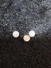 织星多彩猫眼石散珠diy手链手串珠饰品配饰红白猫眼圆珠子粉红蓝 白色  6MM一份约32颗 送线 实拍图