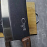 创木工房菜刀家用三件套刀具套装锻打切片刀斩切刀砍骨刀锋利厨师专用刀 黑面胡桃木（骨刀+菜刀） 实拍图